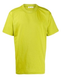 gelbgrünes T-Shirt mit einem Rundhalsausschnitt von Cmmn Swdn