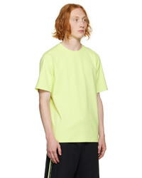 gelbgrünes T-Shirt mit einem Rundhalsausschnitt von Theory