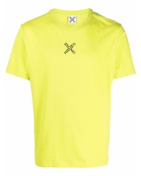 gelbgrünes T-Shirt mit einem Rundhalsausschnitt von Kenzo