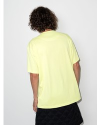 gelbgrünes T-Shirt mit einem Rundhalsausschnitt von Y-3