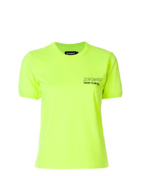 gelbgrünes T-Shirt mit einem Rundhalsausschnitt von Misbhv