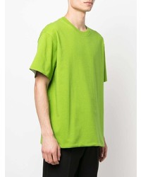 gelbgrünes T-Shirt mit einem Rundhalsausschnitt von Bottega Veneta