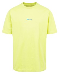 gelbgrünes T-Shirt mit einem Rundhalsausschnitt von Supreme