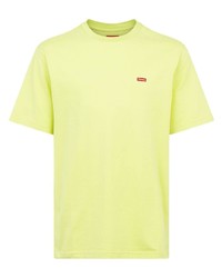 gelbgrünes T-Shirt mit einem Rundhalsausschnitt von Supreme
