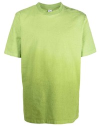 gelbgrünes T-Shirt mit einem Rundhalsausschnitt von Winnie NY