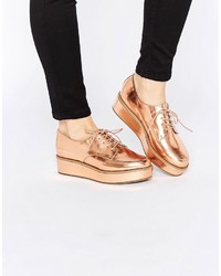 goldene Ballerinas von Asos