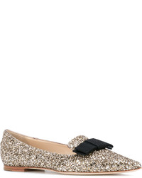 goldene Ballerinas von Jimmy Choo