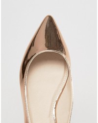 goldene Ballerinas von Asos