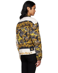 goldene bedruckte Jeansjacke von VERSACE JEANS COUTURE