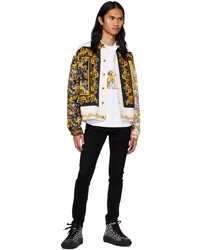 goldene bedruckte Jeansjacke von VERSACE JEANS COUTURE