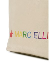 goldene bedruckte Shopper Tasche aus Leder von Marc Ellis