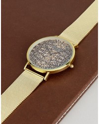 goldene bedruckte Uhr von Reclaimed Vintage