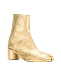 goldene Chelsea Boots aus Leder von Maison Margiela