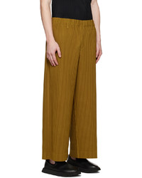 goldene Chinohose von Homme Plissé Issey Miyake