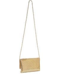 goldene Clutch mit Schlangenmuster von Whiting & Davis