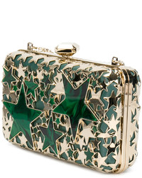 goldene Clutch mit Sternenmuster von Elie Saab