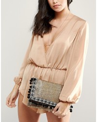 goldene Clutch von Asos