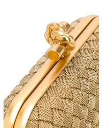 goldene Clutch von Bottega Veneta