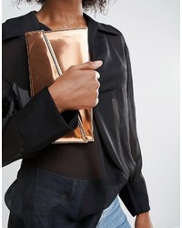 goldene Clutch von Asos