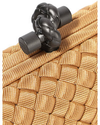 goldene Clutch von Bottega Veneta