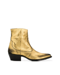 goldene Cowboystiefel