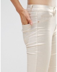 goldene enge Jeans von Vila
