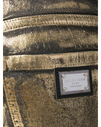 goldene enge Jeans von Philipp Plein