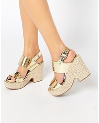 goldene Espadrilles von Asos