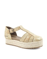 goldene Espadrilles von Cubanas