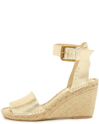 goldene Espadrilles von Soludos