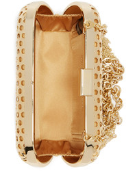 goldene Clutch mit Fransen von Inge Christopher