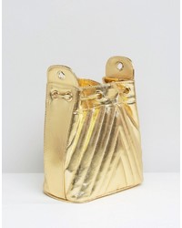 goldene gesteppte Taschen von Asos