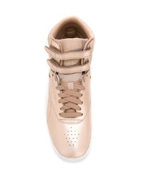 goldene hohe Sneakers aus Leder von Reebok