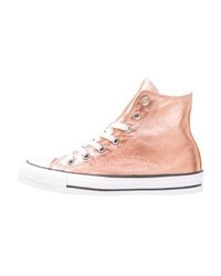 goldene hohe Sneakers von Converse