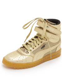 goldene hohe Sneakers von Puma