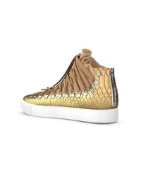 goldene hohe Sneakers von Swear