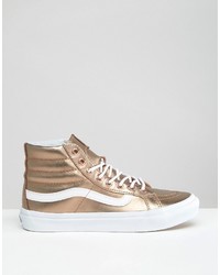 goldene hohe Sneakers von Vans 98 Asos Lookastic