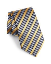 goldene horizontal gestreifte Krawatte