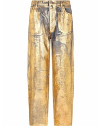 goldene Jeans von Dolce & Gabbana