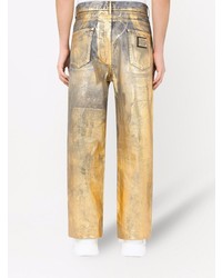 goldene Jeans von Dolce & Gabbana