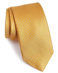 goldene Krawatte mit geometrischem Muster