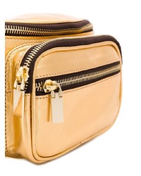 goldene Leder Bauchtasche von Manokhi