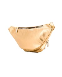 goldene Leder Bauchtasche von Manokhi