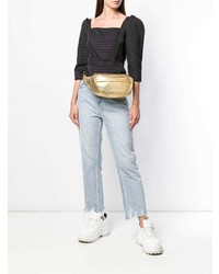 goldene Leder Bauchtasche von Marc Jacobs