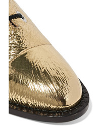 goldene Leder Brogues von Proenza Schouler