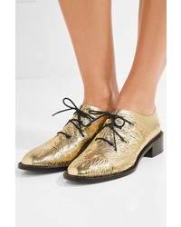 goldene Leder Brogues von Proenza Schouler