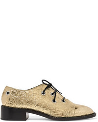 goldene Leder Brogues von Proenza Schouler