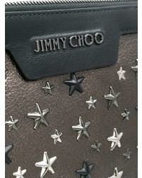 goldene Leder Clutch Handtasche von Jimmy Choo