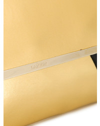 goldene Leder Clutch von Lanvin