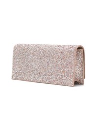 goldene Leder Clutch von Jimmy Choo